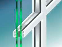  Pålimede sprosser med alu-indlæg